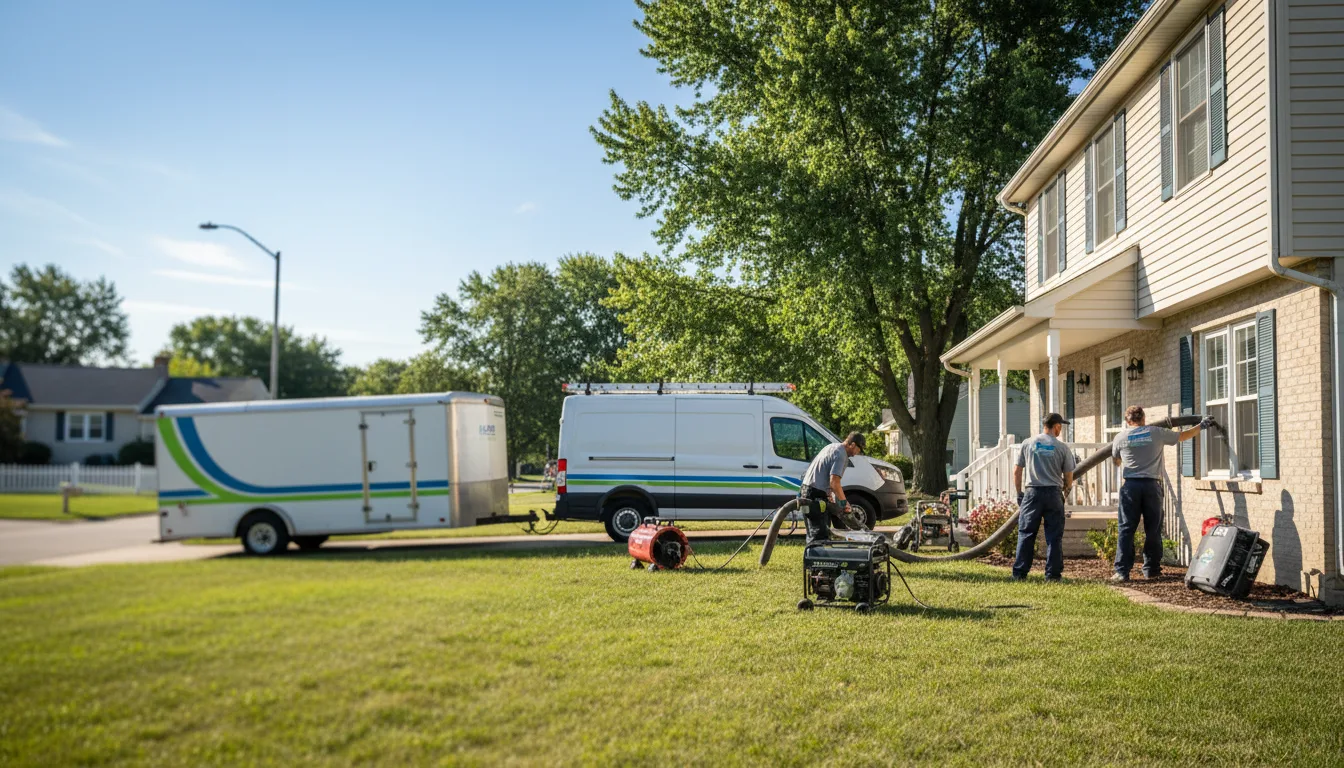 Flooded Basement Restoration And Cleanup With Repair in West Millgrove, OH near me